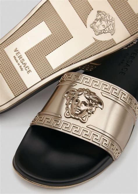 mens designer slides versace